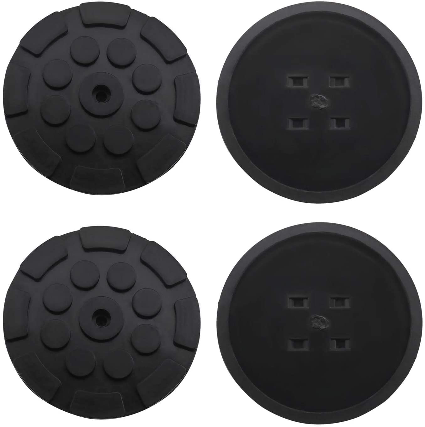 4Pcs Universal Round Rubber Arm Pads for Car Auto Jacking Lift Dia 120mm Thick 25mm Car Auto Truck Hoist