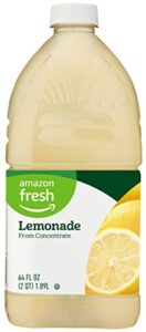 amazon fresh, lemonade from concentrate, 64 fl oz