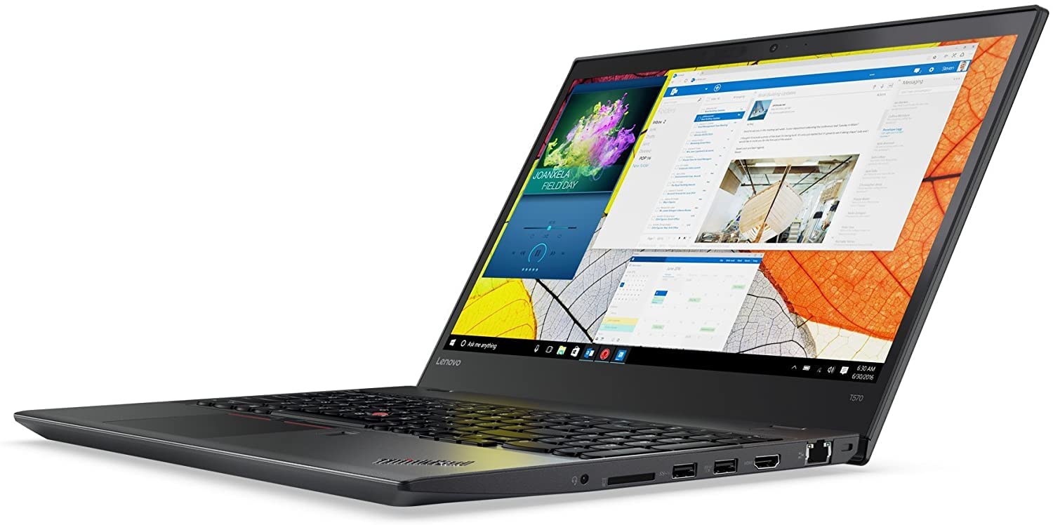 Lenovo Thinkpad T570 Notebooks 15.6" Intel Core i7 2.60 GHz 16 GB 512GB SSD HDD Windows 10 Pro-64 (Renewed)