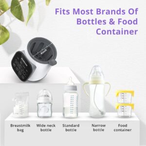 Fast Baby Bottle Warmer, 7-in-1 Bottle Warmer for Breastmilk and Formula, Food Jars, Breastmilk Bags, Fast Heating & Defrosting BPA-Free with LCD Display, Timer, Accurate Temperature Control