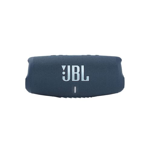 JBL Charge 5 Portable Waterproof Wireless Bluetooth Speaker Bundle with Boomph Portable Hard Carrying Protective Case - Blue