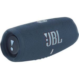 JBL Charge 5 Portable Waterproof Wireless Bluetooth Speaker Bundle with Boomph Portable Hard Carrying Protective Case - Blue