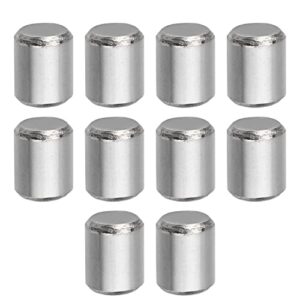 bettomshin 10pcs 0.31" x 0.39" (dxh) 304 stainless steel dowel pin cylindrical dowel pins 8x10mm shelf pegs for metal devices furniture installation wood bunk bed support shelves silver tone
