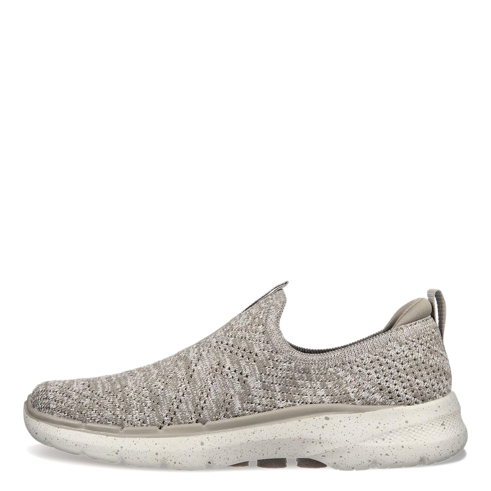 Skechers Women's GO Walk 6 Textured Knit Sneaker, Taupe, 7