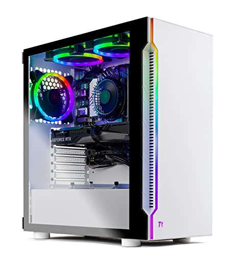 Skytech Gaming Skytech Archangel Gaming PC Desktop – Intel Core i5 12400F 2.5 GHz, RTX 3060, 1TB NVME SSD, 16G DDR4 3200, 600W Gold PSU, AC Wi-Fi, Windows 11 Home 64-bit