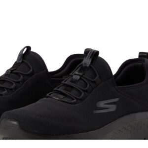 Skechers Women's GO Walk Flex-Lucy Sneaker, Black/Black, 9