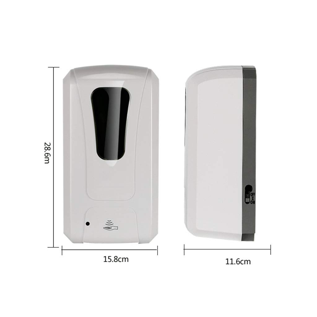 FKJLUN Hand Soap Dispenser Pump Hotel Automatic Sensor Soap Dispenser Wall-Mounted Punch-Free Bathroom Smart Foam Wash Mobile Phone Hand Sanitizer Box Hand Lotion Bottle for Bathroom (Color : B)