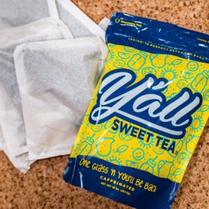 Y'all Sweet Tea - Pack of 10 Perfect Batch Tea Bags - One Gallon Size (Caffeinated)
