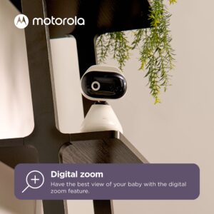 Motorola Baby Monitor Camera PIP1000 - WiFi Video Camera with HD 1080p - Connects to Smart Phone App with Private Connection, Two-Way Audio, Digital Zoom, Room Temp, Lullabies, Night Vision