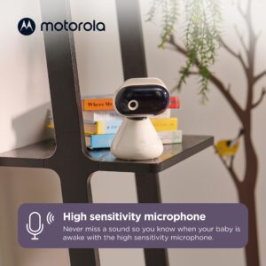 Motorola Baby Monitor Camera PIP1000 - WiFi Video Camera with HD 1080p - Connects to Smart Phone App with Private Connection, Two-Way Audio, Digital Zoom, Room Temp, Lullabies, Night Vision