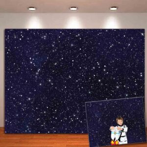 7x5ft soft fabric/polyester night sky star universe space starry photography backdrops kids boy or girl birthday party decor photo background banner