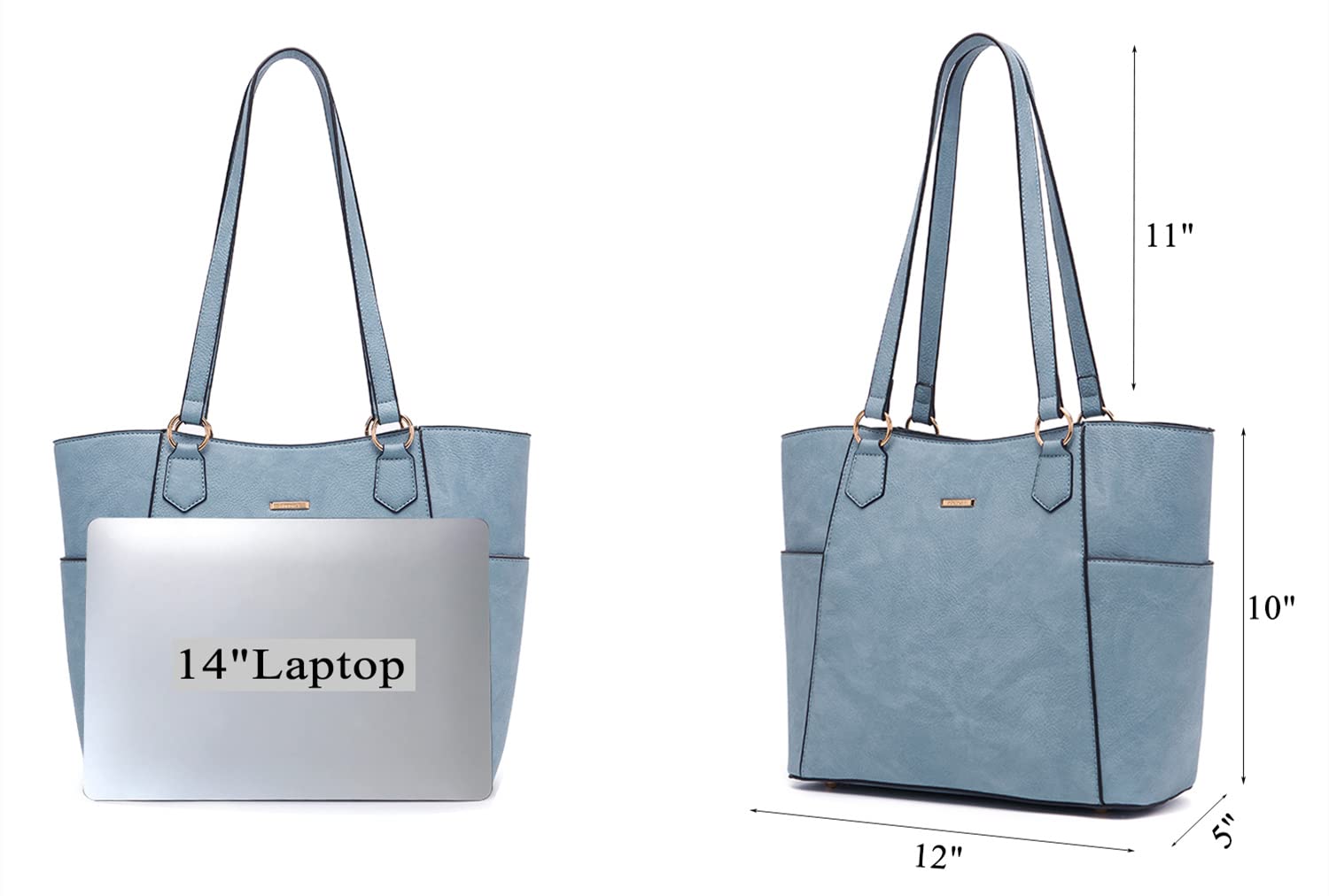 Tote Handbags for Women Purse and Wallet Set Large Shoulder Bags Crossbody Purses Satchel Light Blue