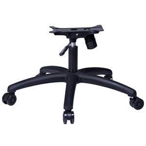 yoogu 28inch 350lbs heavy duty gaming office chair replacement base swivel chair base with bottom plate stand cylinder and casters