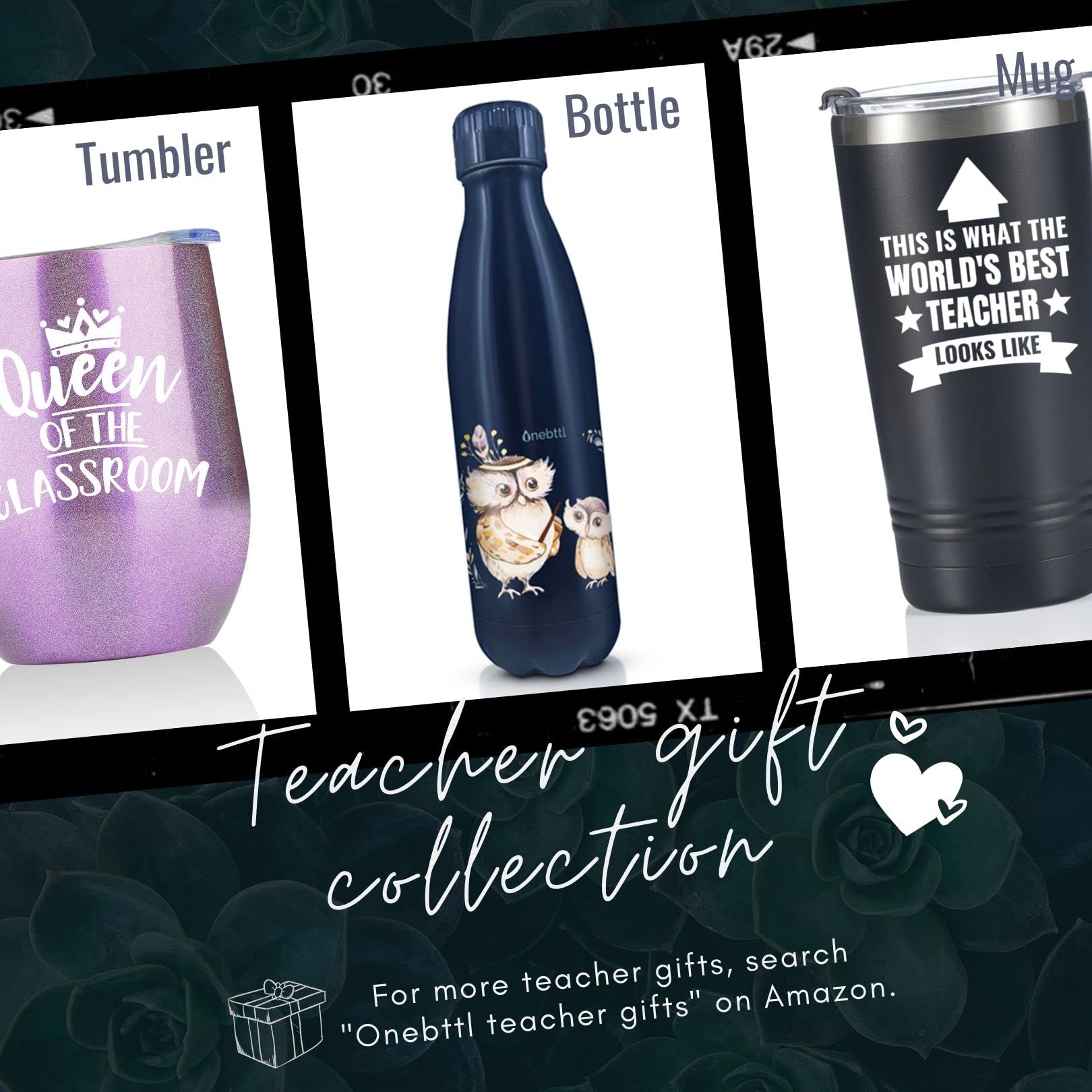 Onebttl Teacher Appreciation Gifts 12oz Wine Tumbler with Lid for Christmas, Appreciation Day, End of Term from Student - Tiny Human Tamer