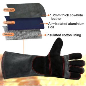 TIROTECHS Bite Proof Animal Handling Gloves, Bite Proof Gloves, Dog Bite Gloves, Dog Bite Proof Gloves, Anti Dog Bite Gloves, Cat Gloves Bite Proof, Cat Grooming Gloves