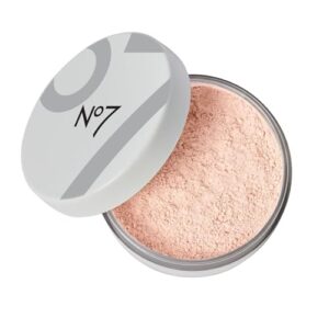 no7 flawless finish loose powder - translucent - loose finishing powder - makeup setting powder with matte finish for all skin tones - all skin types including oily skin