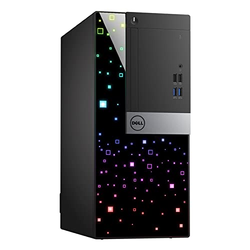 Dell Custom Built RGB Lights PC OptiPlex Mini Tower Computer Intel Core i5-6500 Quad-Core Processor 8GB RAM 512GB Solid State Storage (SSD) ~ Windows 10 ~ Wi-Fi ~ Keyboard & Mouse (Renewed)