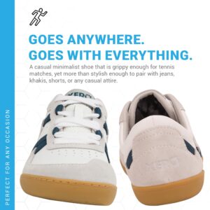 Xero Shoes Kelso Shoes for Women — Tennis, Walking, Work & Nursing Women's Shoes — Barefoot Feel, Zero Drop Heel, Wide Toe Box, Casual Minimalist Footwear — White, Size 7