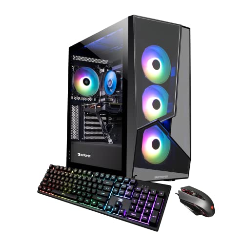 iBUYPOWER Pro Gaming PC Computer Desktop Slate5MR 254i (AMD Ryzen 3 3100 3.6 GHz, RX 6500XT 4GB, 8GB DDR4, 480 GB SSD, WiFi Ready, VR Ready, Windows 11 Home)