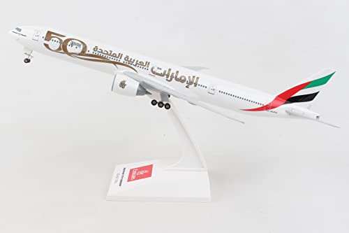 Daron SkyMarks Emirates 777-300ER 1/200 w/Gear 50th Anniversary SKR1099