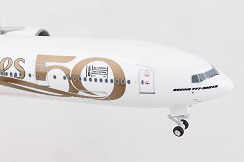 Daron SkyMarks Emirates 777-300ER 1/200 w/Gear 50th Anniversary SKR1099