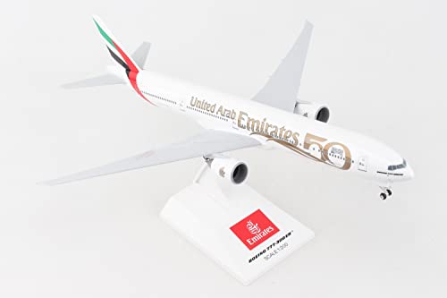 Daron SkyMarks Emirates 777-300ER 1/200 w/Gear 50th Anniversary SKR1099