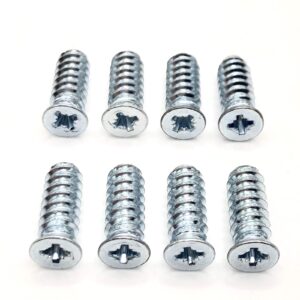 ReplacementScrews Flat Head Euro Screws Compatible with IKEA Part 100372 (Pack of 8)