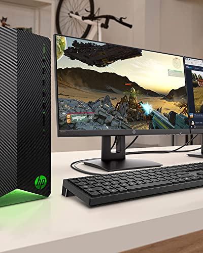 HP Pavilion Gaming Desktop, 11th Gen Intel Core i5-11400F (6 Cores, up to 4.4GHz, Beat i7-9700K), 16GB DDR4 RAM, 512GB PCIe SSD, NVIDIA GeForce GTX 1650, WiFi, Pre Built PC Bundle with JAWFOAL