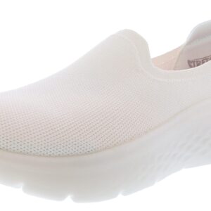 Skechers Women's Gowalk Hyper Burst Grand Smile Slip On Sneaker, White, 9