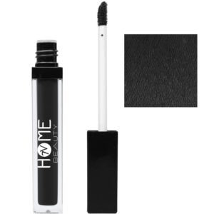 7v home beauty black matte liquid lipstick, long lasting high pigmented non-stick waterproof black lipstick (5ml, 723)