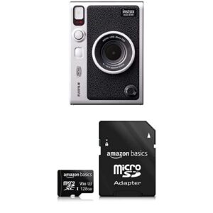 fujifilm instax mini evo instant camera and memory card bundle