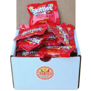 skittles original flavors fun size packet bulk box (pack of 30)