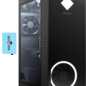 HP OMEN GT13 Gaming & Entertainment Desktop PC (AMD Ryzen 5 5600G 6-Core, 16GB RAM, 1TB SSD, Radeon RX 6600 XT, WiFi, Bluetooth, HDMI, USB 3.1, Display Port, Jet Black, Win 11 Home) with Hub