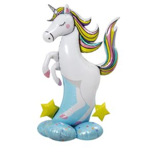 giant unicorn foil balloon,48" self standing 3d magical unicorn party balloons,kids girl birthday, baby shower ,unicorn party decorations