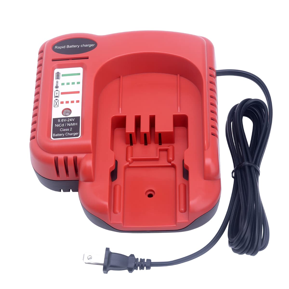 BDFC240 9.6V-24V Battery Charger for Black & Decker 18V 14.4V 12V 9.6V 24V Firestorm Battery NiCad & NiMh HPB18-OPE HPB18 HPB14 HPB12 HPB96 HPB24 244760-00 A1718 FS180BX FS18C FS18FL FSB18