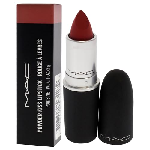 MAC Powder Kiss Lipstick - Stay Curious for Women - 0.1 oz Lipstick