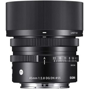 Sigma 45mm f/2.8 DG DN Contemporary Lens for Sony E + 64GB Sandisk Ultra SD Card (Deluxe Bundle) with Accessories