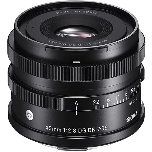 Sigma 45mm f/2.8 DG DN Contemporary Lens for Sony E + 64GB Sandisk Ultra SD Card (Deluxe Bundle) with Accessories