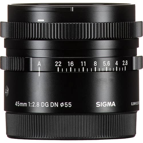 Sigma 45mm f/2.8 DG DN Contemporary Lens for Sony E + 64GB Sandisk Ultra SD Card (Deluxe Bundle) with Accessories