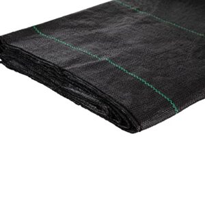 VEVOR Weed Fabric Barrier Heavy Duty, 12.5x50ft 3.5oz Weed Blocker Fabric, Woven Landscape Fabric, Garden Fabric Weed Barrier, Weed Control Fabric Ground Cover, Geotextile Fabric, Gardening Mat, Black