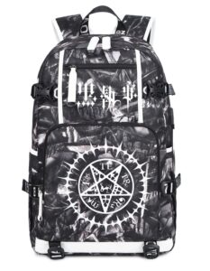 isaikoy anime sebastian michaelis backpack ciel shoulder bag bookbag daypack school bag m18