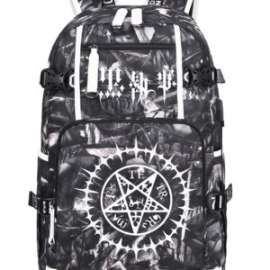 ISaikoy Anime Sebastian Michaelis Backpack Ciel Shoulder Bag Bookbag Daypack School Bag M18