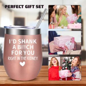 Best Friend, Birthday Gifts For Women -BFF, Friendship, Sister Gifts Birthday Gifts For Women Friends-Sisters Gifts From Sister -Funny Gifts For Women, Her, Mom, Wife, Teachers，Coworkers- Wine Tumbler