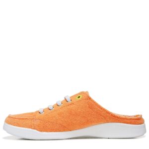 vionic beach breeze backless sneakers for women-sustainable shoes that include three-zone comfort with orthotic insole arch support, machine wash safe- sizes 5-11 marigold terry 10 medium