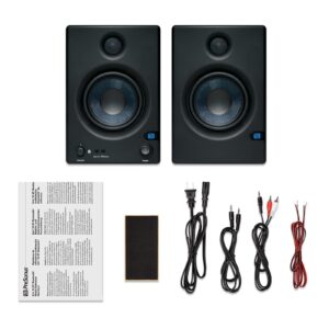 PreSonus Eris E5 BT-5.25" Near Field Studio Monitors with Bluetooth, 100W Power, Subwoofer Output, Plus Balanced and Unbalanced Inputs