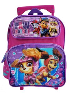 paw patrol 12 inch small rolling backpack toddler 4 - 6 yrs