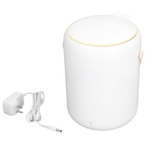 Portable Washing Machine, Small Washer Proof Built in Draining Fence 3L Capacity Healthy Automatic Shutdown Waterproof Cover for Apartment white