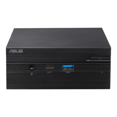 ASUS PN62S Mini PC System with Intel Core i5-10210U, 8GB DDR4 RAM, M.2 PCIE 256GB SSD, WiFi 6, Bluetooth, USB-C, Windows 10 Pro (PN62S-SYS582PXFD), Black