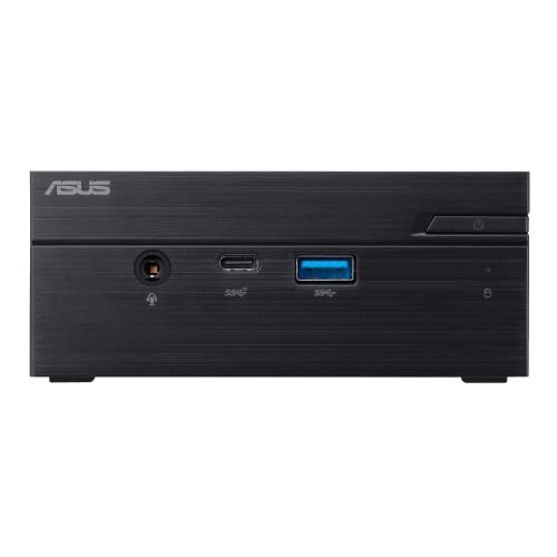 ASUS PN62S Mini PC System with Intel Core i5-10210U, 8GB DDR4 RAM, M.2 PCIE 256GB SSD, WiFi 6, Bluetooth, USB-C, Windows 10 Pro (PN62S-SYS582PXFD), Black