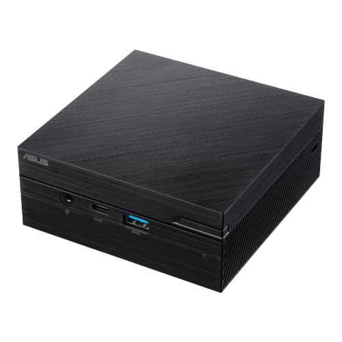 ASUS PN62S Mini PC System with Intel Core i5-10210U, 8GB DDR4 RAM, M.2 PCIE 256GB SSD, WiFi 6, Bluetooth, USB-C, Windows 10 Pro (PN62S-SYS582PXFD), Black